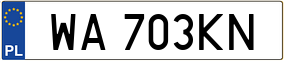 Trailer License Plate